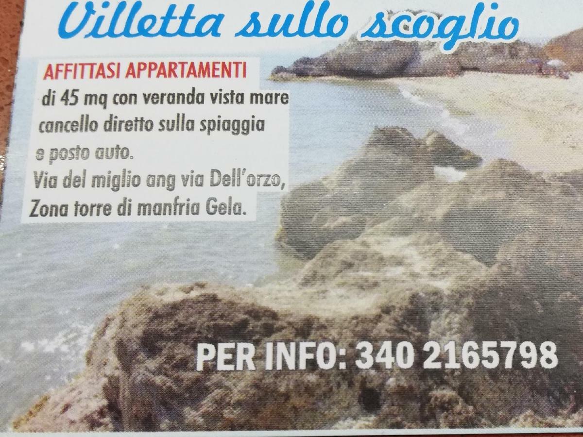Villetta Sullo Scoglio Gela Kültér fotó